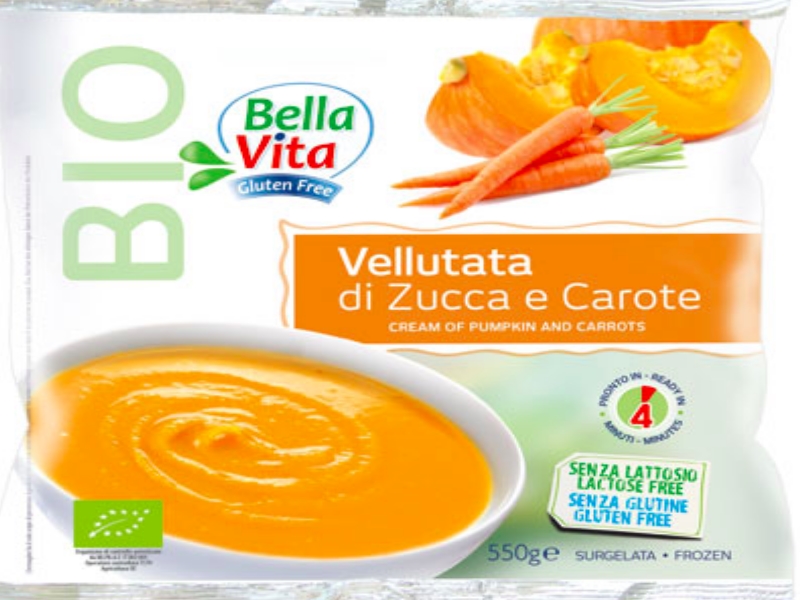 Cadoro ritira lotto surgelato di vellutata di zucca e carote Bellavita